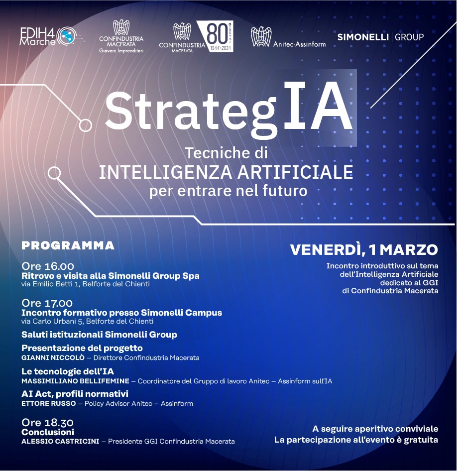 Simonelli Campus ospita il Gruppo Giovani Imprenditori per l'evento "Introduzione all'Intelligenza Artificiale"